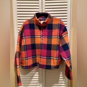 American Eagle Crop Zip Sweater-Jacket Size Small